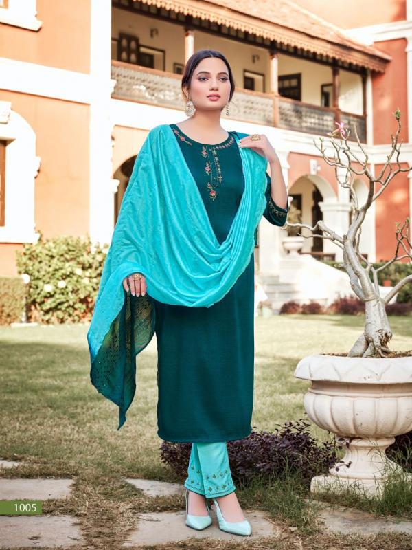 Ladyview Geet Designer Silk Ethnic Wear Readymade Salwar